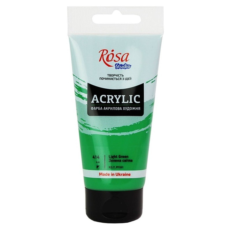 Farba akrylowa Rosa Studio 75ml LIGHT GREEN 414
