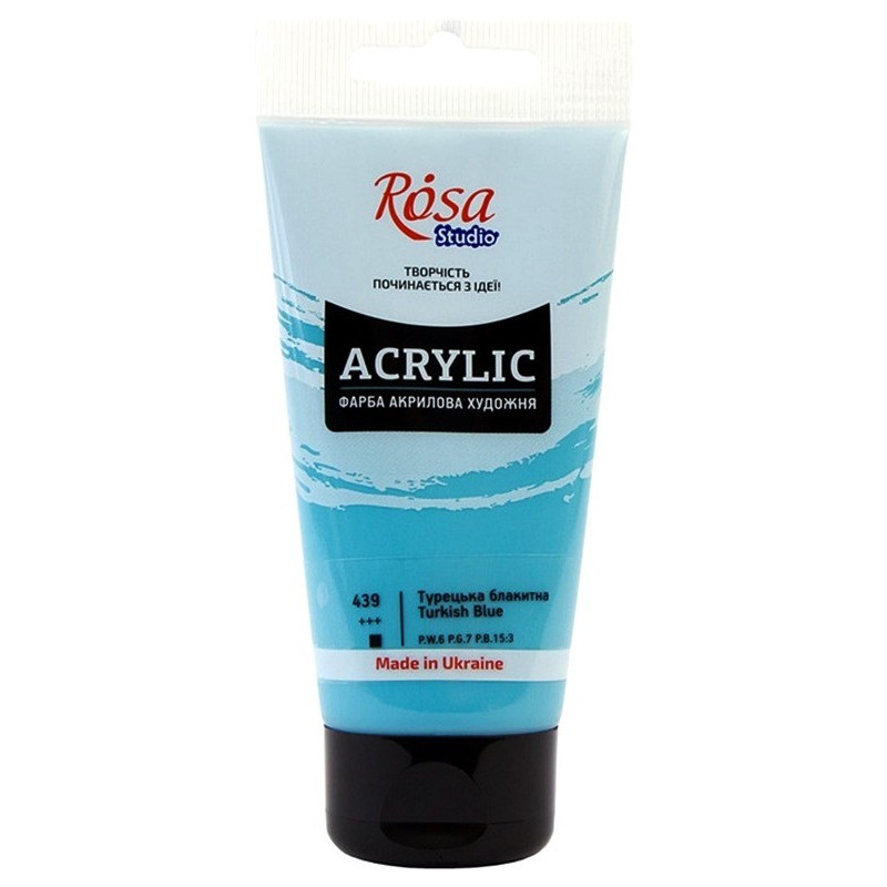 Farba akrylowa Rosa Studio 75ml TURKISH BLUE 439
