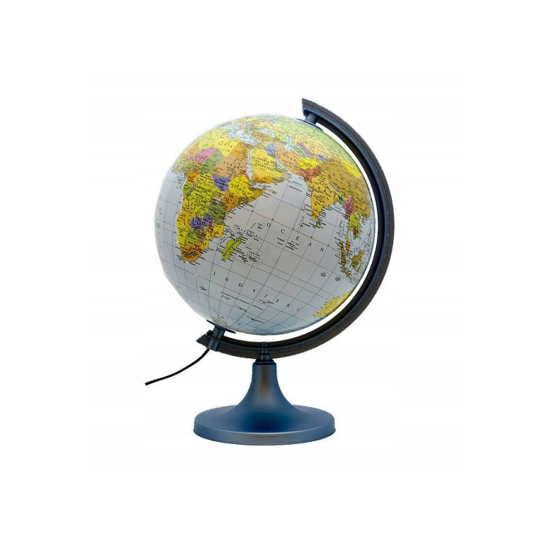 Globus 250mm podświetlany LED polityczno-fizyczny