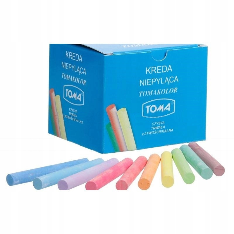 Kreda szkolna kolor 100szt. 80201 TOMA
