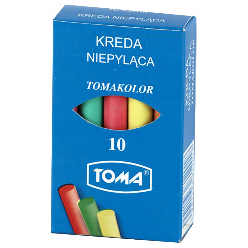 Kreda szkolna kolorowa 10szt 81201 TOMA