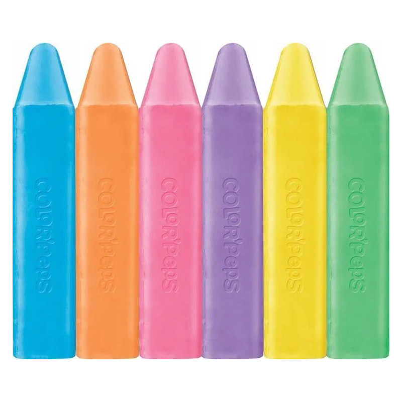 Kreda chodnikowa COLOR PEPS 6 kolorów, pud z zawieszką 936010 MAPED