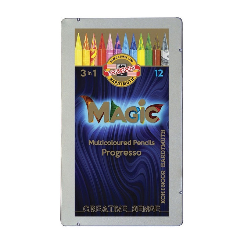 Kredki PROGRESSO MAGIC 12 kol. 8772 KOH-I-NOOR