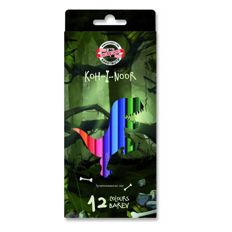 Kredki 12 kolorów DINO 3592 KOH-I-NOOR