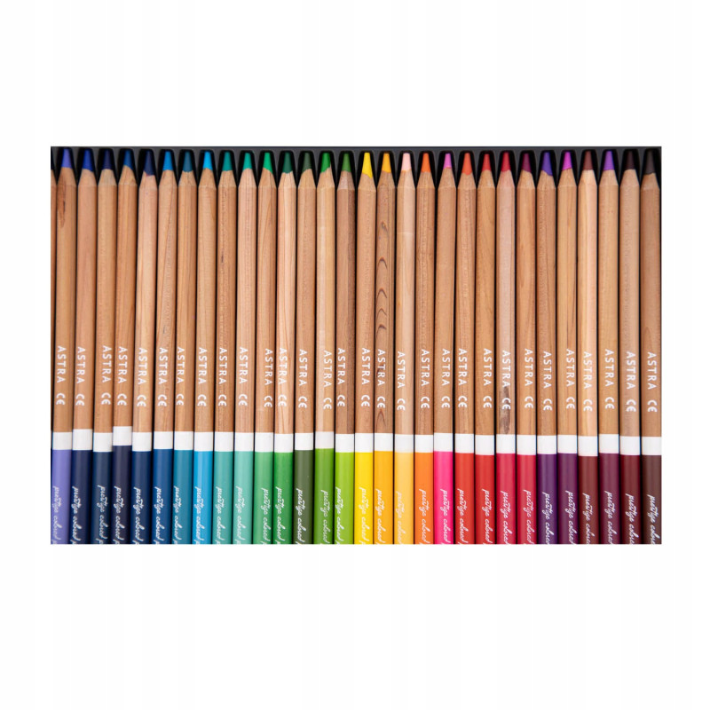 Kredki ołówkowe zestaw 36 kolorów metalowe pudełko 312117003 ASTRA PRESTIGE