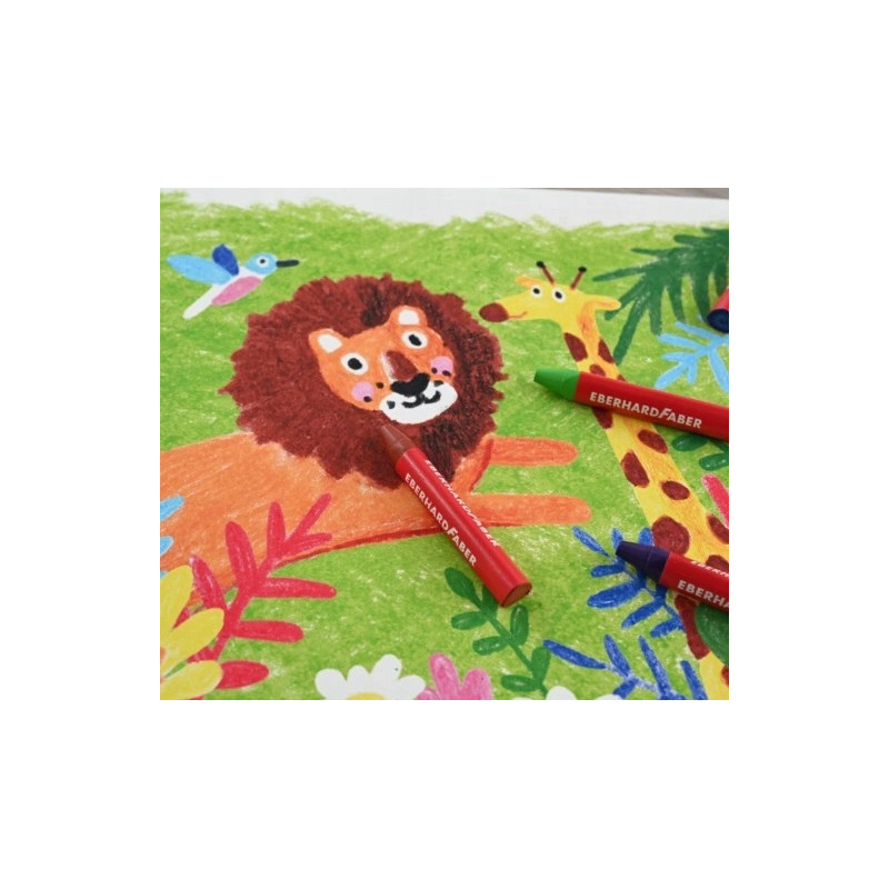 Kredki świecowe trójkątne 24kol opakowanie kartonowe 120024 Faber-Castell