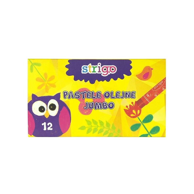 Pastele olejne JUMBO 12 kolorów STRIGO SSC029