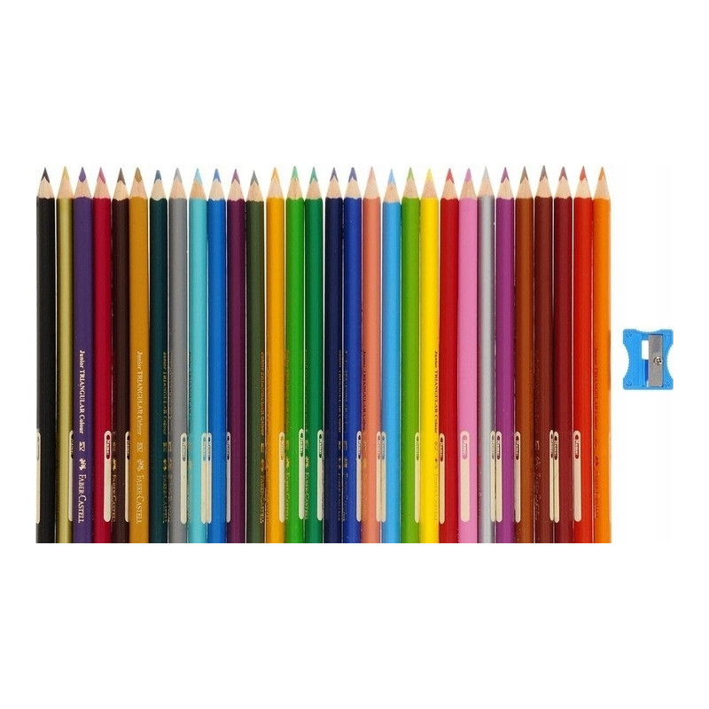 Kredki trójkątne FABER-CASTELL Junior Grip 30 kolorów 116530 FC