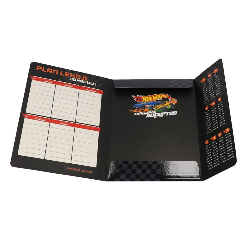 Teczka z gumką A4 HOT WHEELS czarna mix 583290 STARPAK