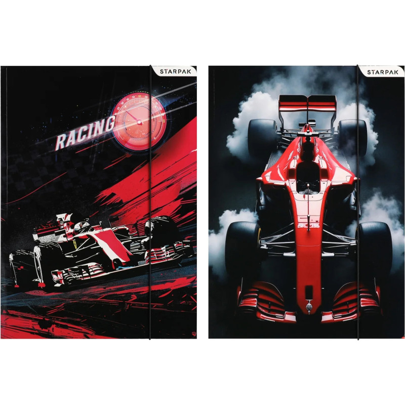 Teczka z gumką A4 RACING mix 583302 STARPAK