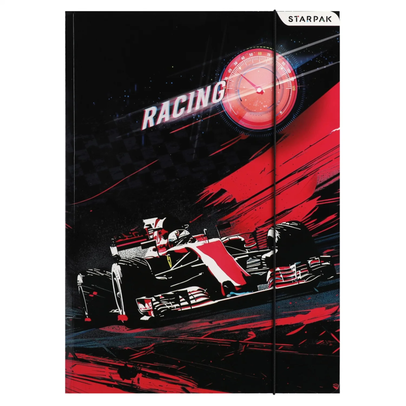Teczka z gumką A4 RACING mix 583302 STARPAK