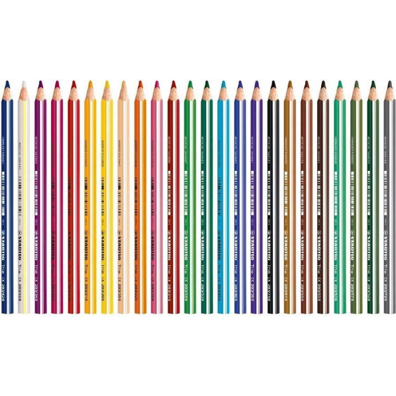 Kredki TRIO grube 203/24-01 24kol. pud. z zawieszką STABILO