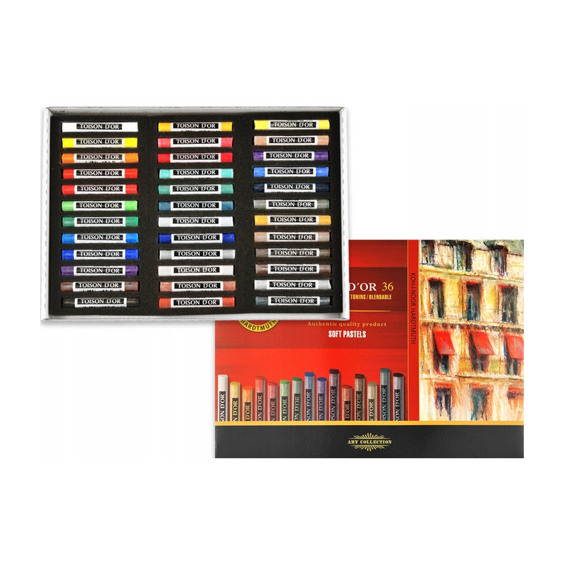 Kredki pastele suche 36 kolorów TOISON DOR 8515N KOH-I-NOOR