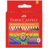 Kredki woskowe 24 kolory KLOWN opakowanie kartonowe FC 120057 FABER-CASTELL
