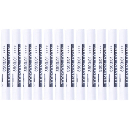 Kredki pastele suche TITANIUM WHITE (12szt.) 8500-01 KOH-I-NOOR