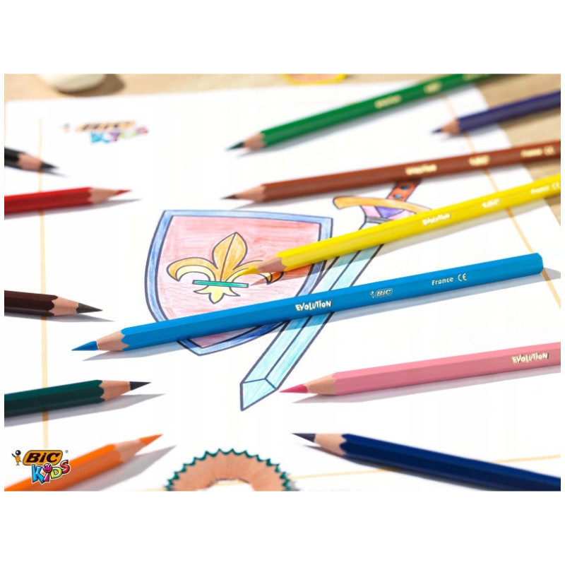 Kredki ołówkowe KIDS Evolution Christmas18 kolorów 962539
