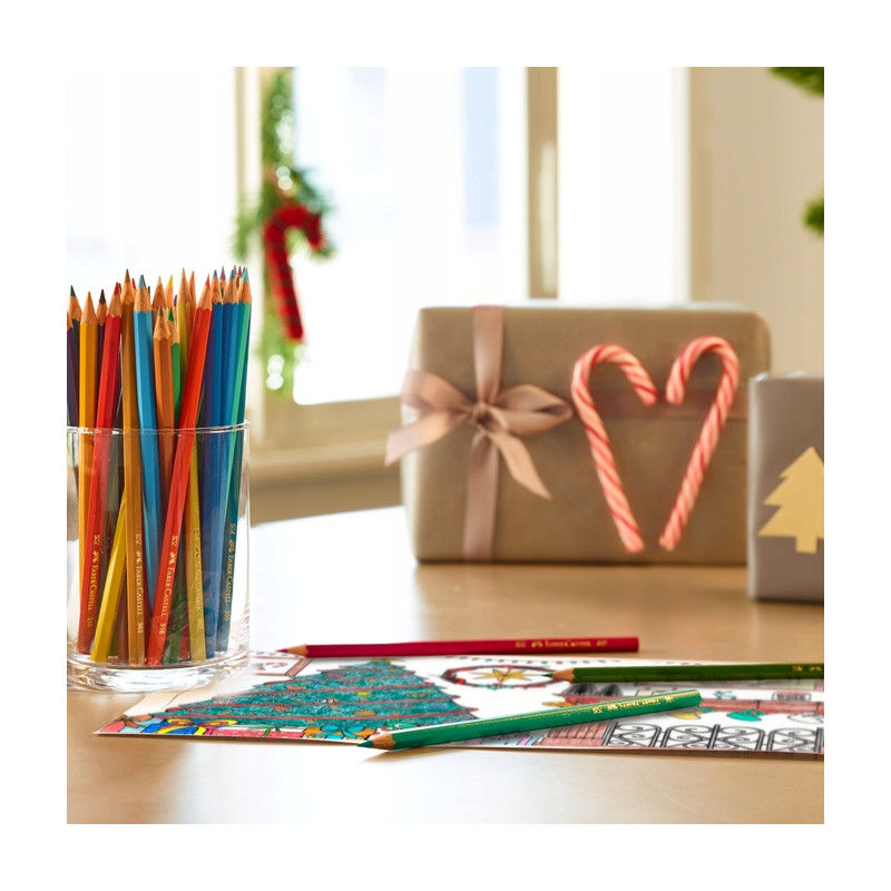 Kredki ZAMEK 24 kolory opakowanie kartonowe 120124 FC FABER-CASTELL