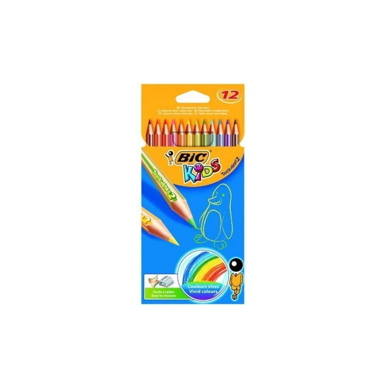 Kredki ołówkowe BIC Tropicolor 12 kolorów 83256610