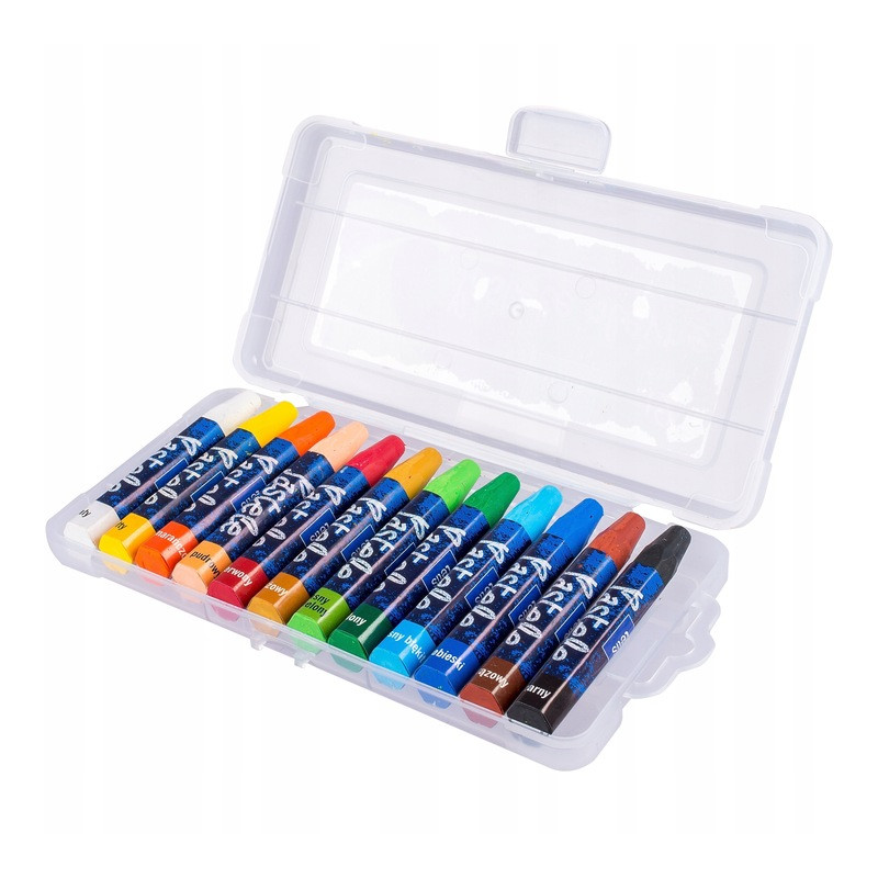 Kredki pastele olejne heksagonalne 12kol KT020-AB