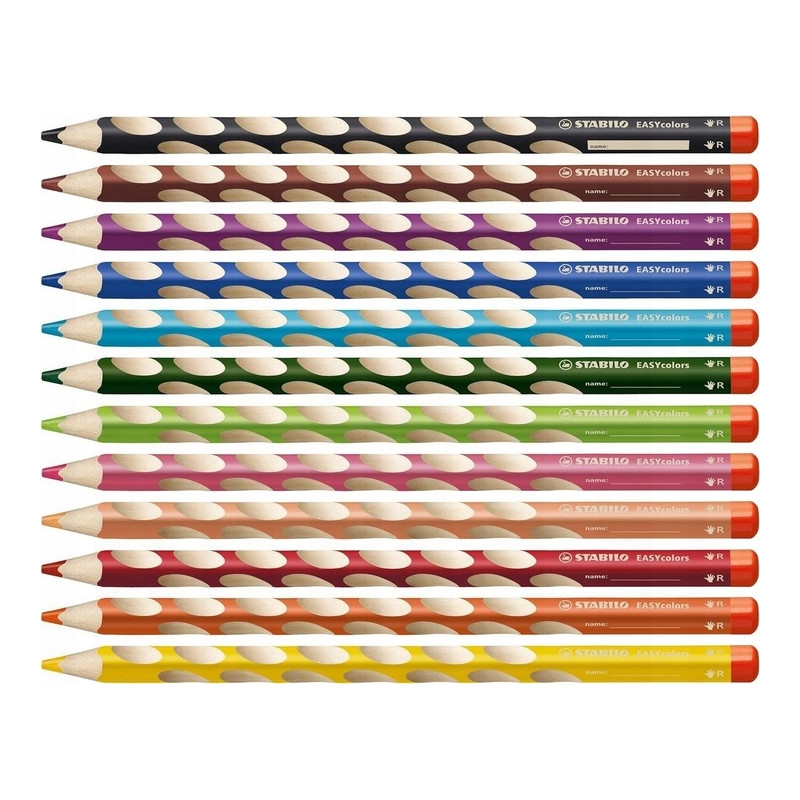 Kredki EASYCOLORS 12kol.332/12 STABILO dla praworęcznych