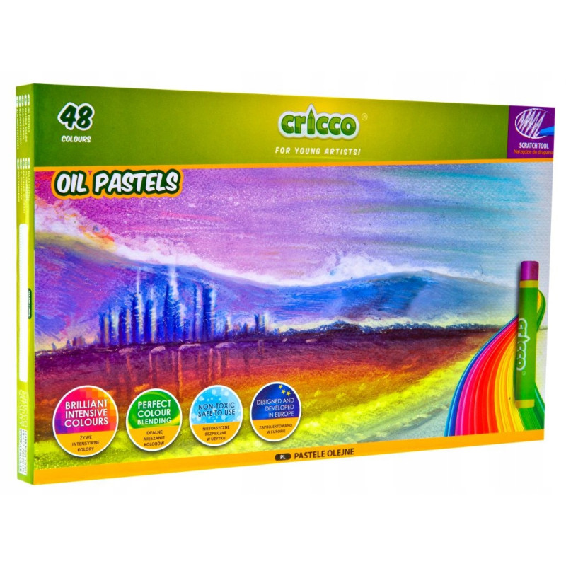 Kredki pastele olejne CRICCO 48kol CR481K48