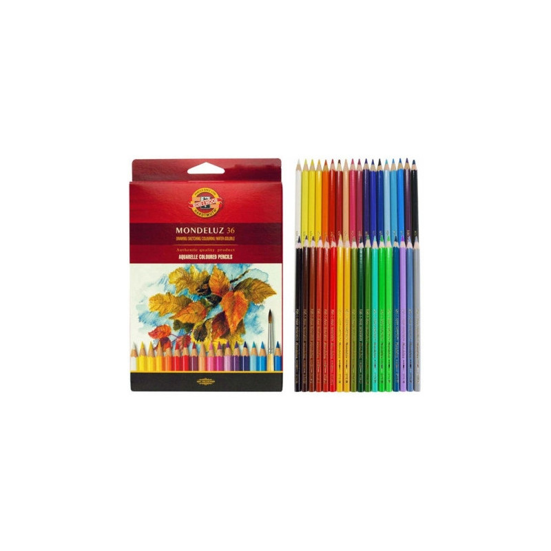 Kredki akwarelowe MONDELUZ 36 kolorów 3719 KOH-I-NOOR
