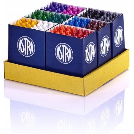 Kredki woskowe zestaw 12 kolorów x 12 sztuk - 144 sztuki 316111004 ASTRA