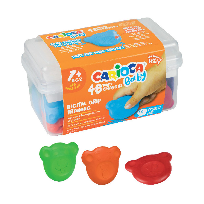 Kredki Misiaki BABY dla dzieci 1 kuferek 48szt. 160-2217 42958 CARIOCA