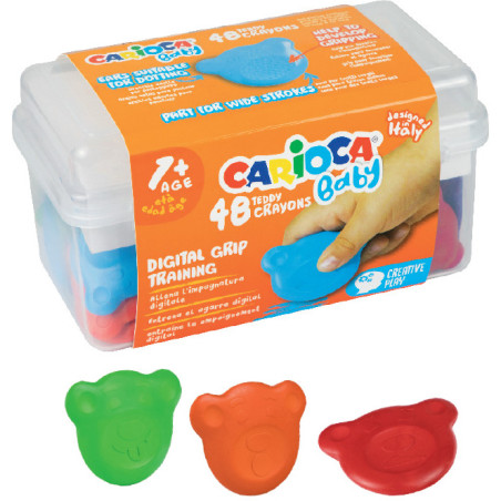 Kredki Misiaki BABY dla dzieci 1 kuferek 48szt. 160-2217 42958 CARIOCA
