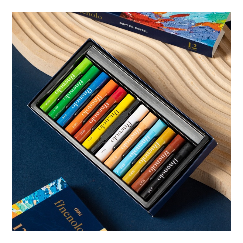 Pastele olejne FINENOLO 12 kolorów EC212-12 DELI