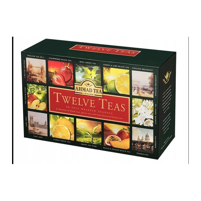 Herbata AHMAD TEA Twelve Teas zestaw (60 kopert x 2g)
