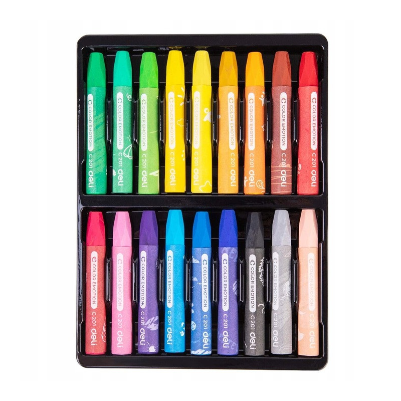 Pastele olejne COLOR EMOTION 18 kolorów EC20110 DELI