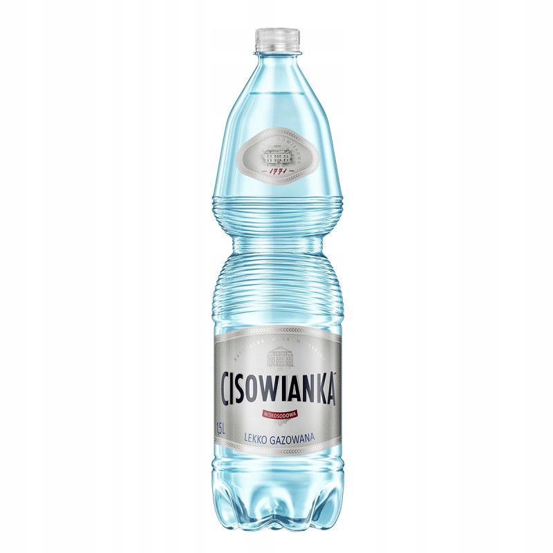 Woda mineralna CISOWIANKA 1.5L (6szt) lekko gazowana z kaucją