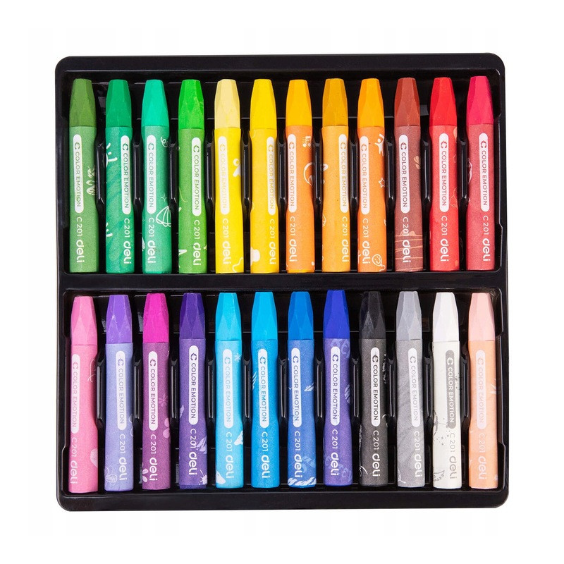 Pastele olejne COLOR EMOTION 24 kolory EC20120 DELI