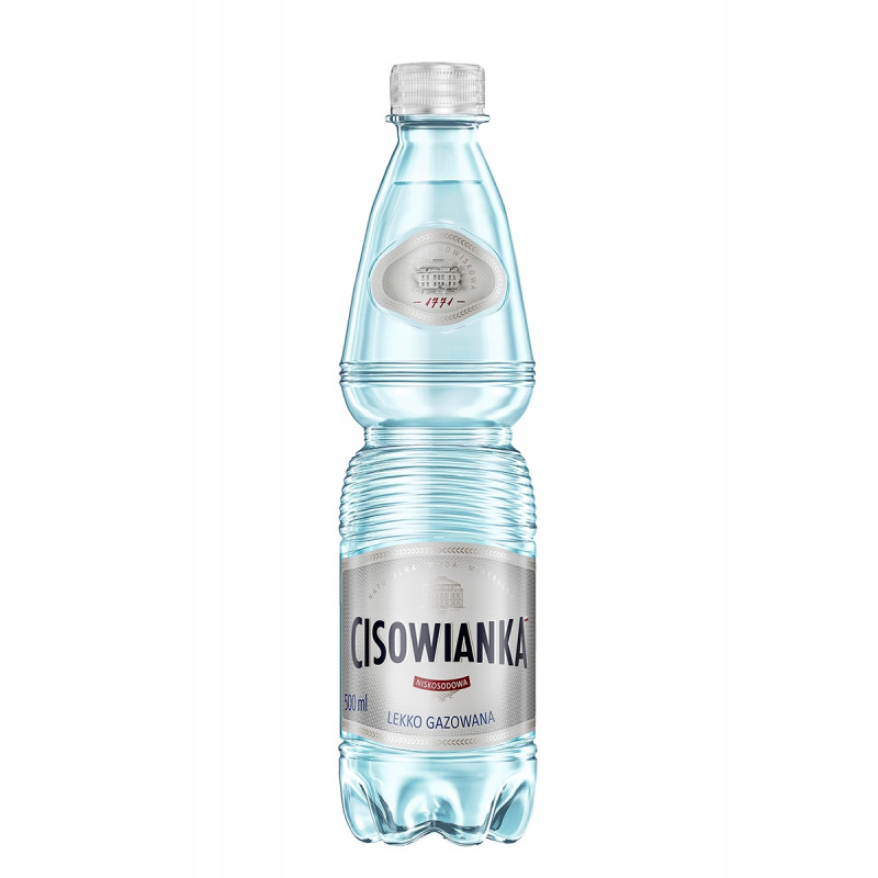 Woda mineralna CISOWIANKA 0.5L (12szt) lekko gazowana z kaucją