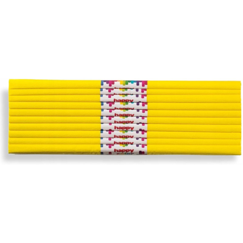 Bibuła marszczona 50x200cm cytrynowa 5020-12 HAPPY COLOR