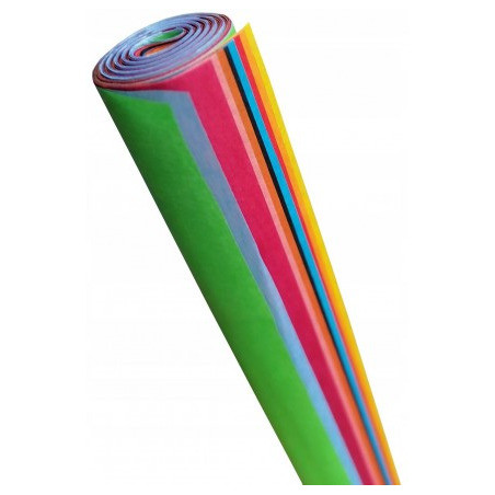 Bibuła w rolce mała gładka mix 12 arkuszy 38x50cm (5 rolek) BID-3850 ALIGA