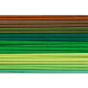 Bibuła 25x200cm mix zielony (10szt) 8kol 2521-MIX5 HAPPY COLOR