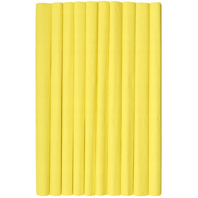 Bibuła marszczona CREATINIO 10 sztuk 50x200cm żółty cytrynowy 400153891 TOP 2000
