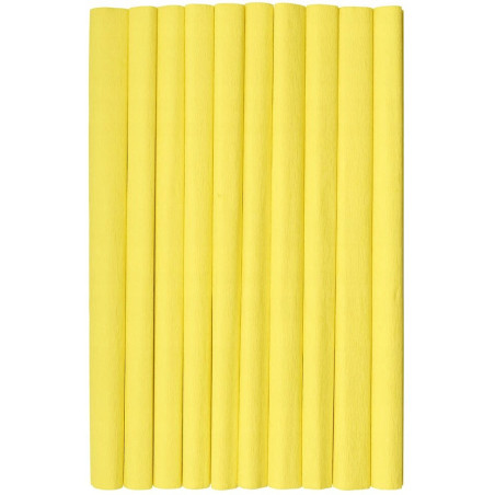 Bibuła marszczona CREATINIO 10 sztuk 50x200cm żółty cytrynowy 400153891 TOP 2000