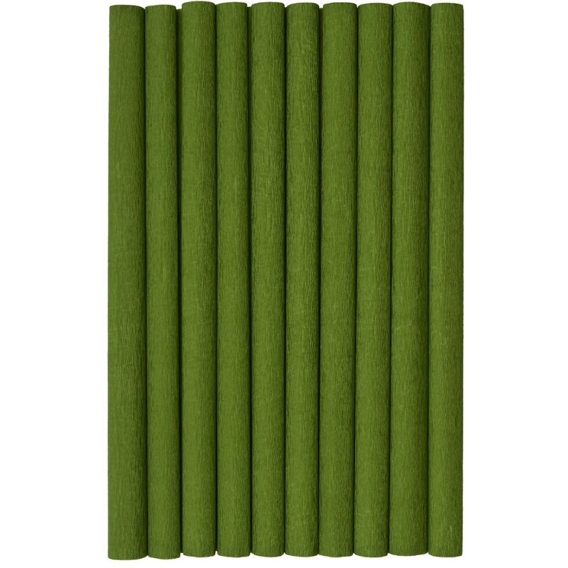 Bibuła marszczona CREATINIO 10 sztuk 50x200cm oliwkowy 400153922 TOP 2000