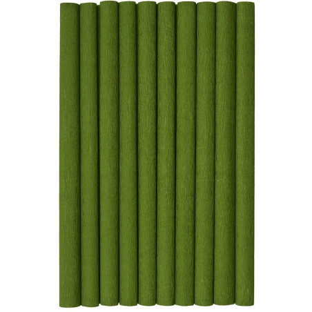 Bibuła marszczona CREATINIO 10 sztuk 50x200cm oliwkowy 400153922 TOP 2000