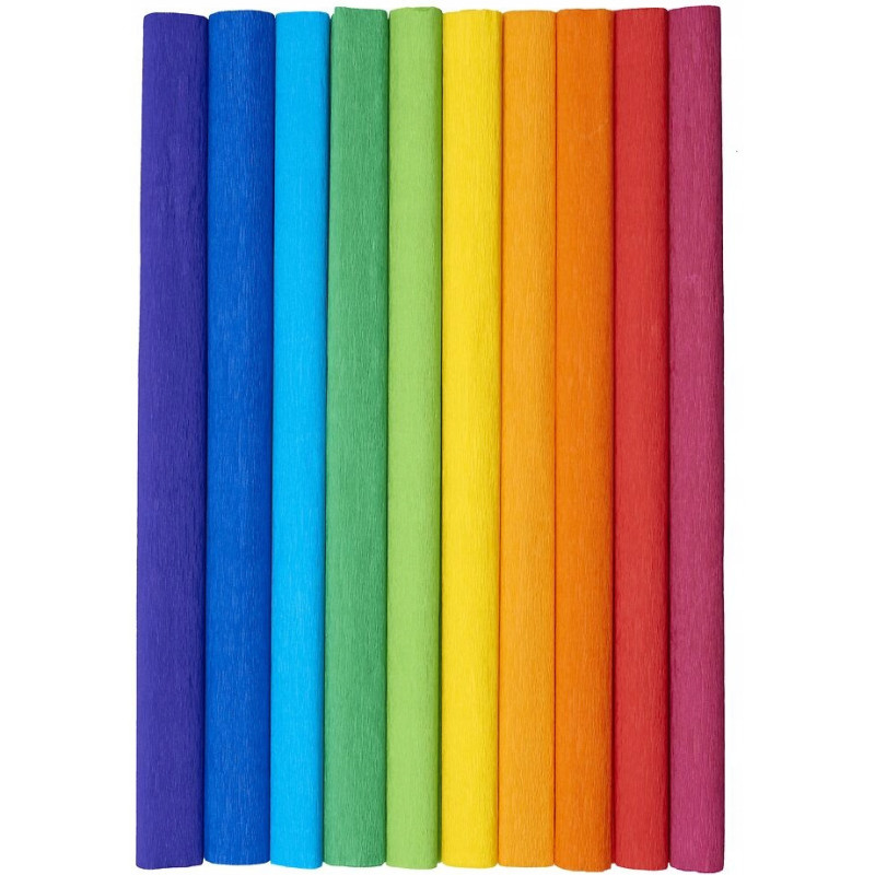 Bibuła marszczona CREATINIO 50x200cm mix kolorów tęczowy 400153931 TOP 2000