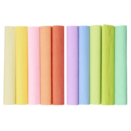 Bibuła marszczona CREATINIO 25x200cm mix kolorów pastelowy 400153933 TOP 2000