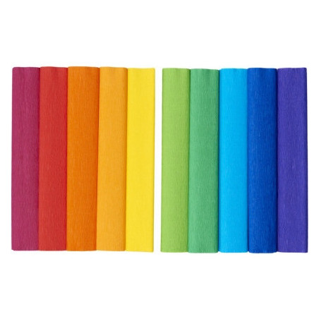 Bibuła marszczona CREATINIO 25x200cm mix kolorów tęczowy 400153936 TOP 2000