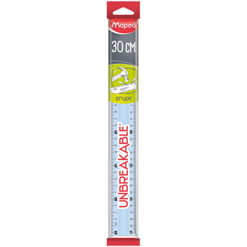 Linijka MAPED STUDY 30cm niełamliwa MIX FLOW PACK 245610
