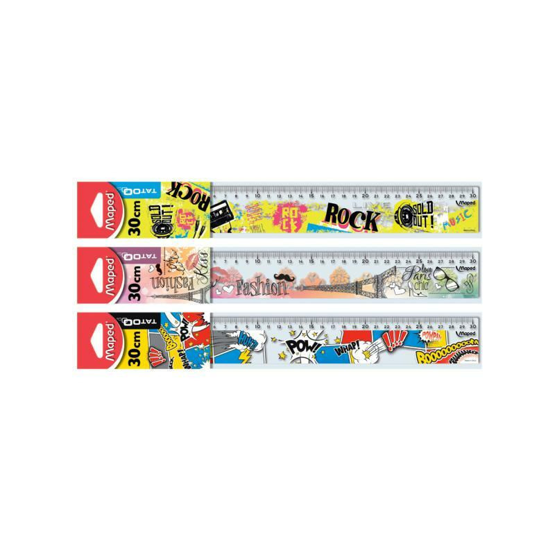 Linijka TATOO 30cm torebka 251710 MAPED