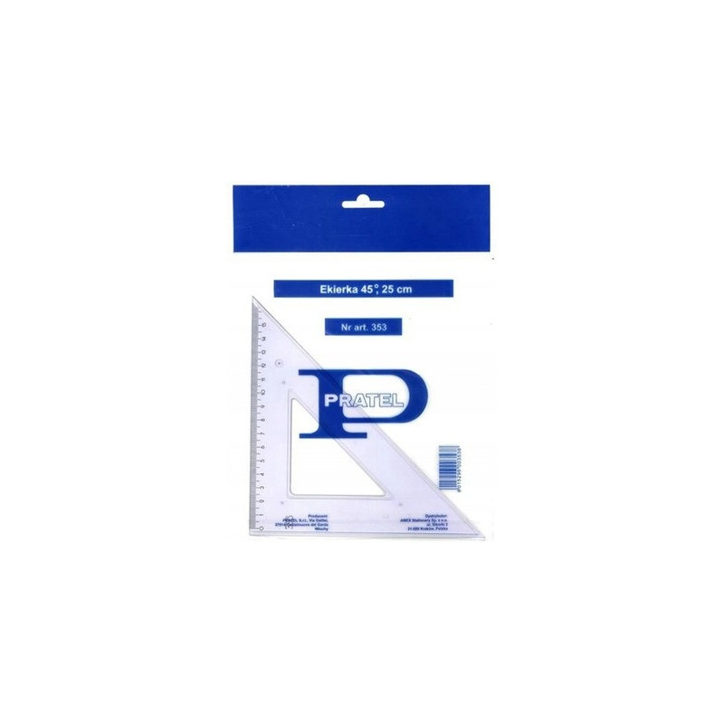 Ekierka średnia 25cm/45 stopni ME103-00 MEMOBE