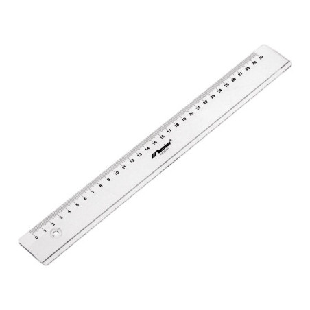 Linijka przezroczysta 30cm dla praworęcznych 20101 LENIAR