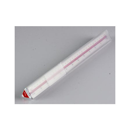 Linijka trójkątna skalówka nr2 1:20,25,50 ,75,100,125 20002 LENIAR